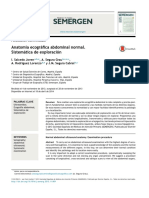 Anatomía ecográfica abdominal normal.