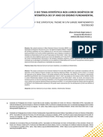 Análise Do Tema Estatística Nos Livros Didáticos de Matemática Do 5º Ano Do Ensino Fundamental