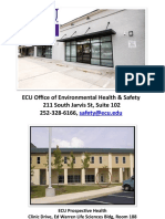 ECU Office of Environmental Health & Safety 211 South Jarvis ST, Suite 102 252-328-6166