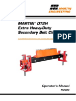 Martin Dt2H Extra Heavy-Duty Secondary Belt Cleaner: Operator's Manual
