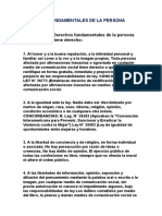 Articulo 2:: Derechos Fundamentales de La Persona Toda Persona Tiene Derecho