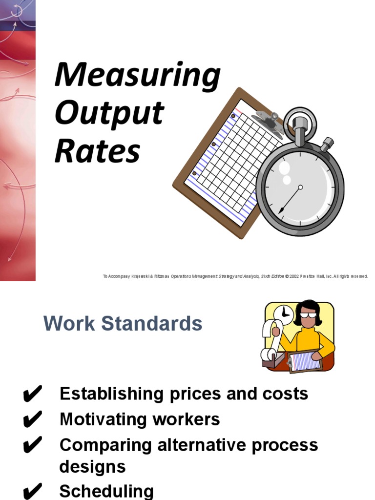 Measuring Output Rates in Operations Management | PDF | Sample Size ...