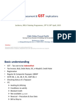 Loss Assessment & GST Implications
