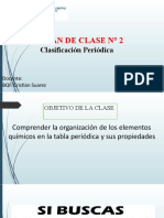 Plan de Clase #2: Clasificación Periódica