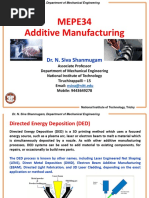 MEPE34 Additive Manufacturing: Dr. N. Siva Shanmugam