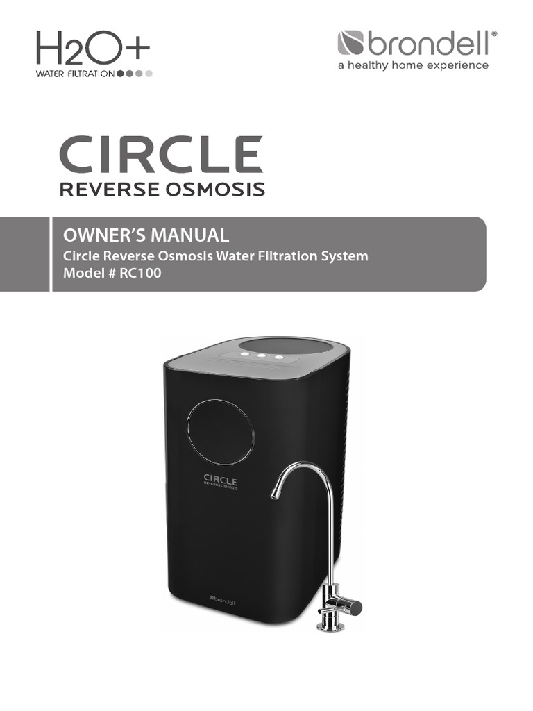 Owner'S Manual: Circle Reverse Osmosis Water Filtration System Model ...