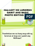 Pag-Edit NG Larawan Gamit Ang Basic Photo Editing Tool