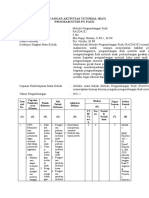 Rancangan Aktivitas Tutorial (Rat) Program Studi PG Paud