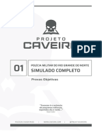 1º Simulado PMRN - Pós-Edital - Projeto Caveira