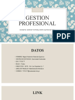Gestion Profesional: Docente: Horviet Victoria Pinto Santos de Vela