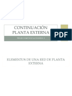 Continuación Planta Externa: Telecomunicaciones 3