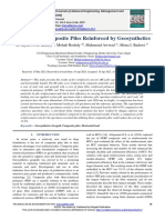 Behavior of Composite Piles Reinforced by Geosynthetics