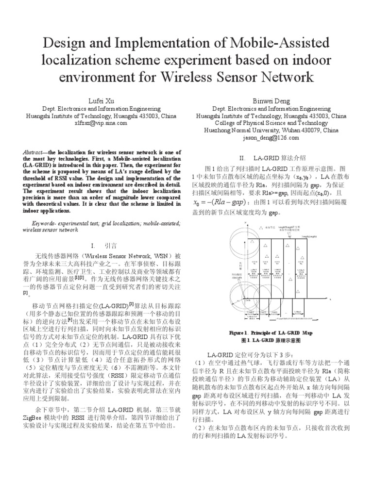Design and Implementation of Mobile-Assisted Localization Scheme ...