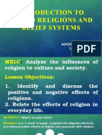 Positive and Nega Effects of Religion