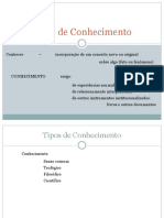 Tipos de Conhecimento