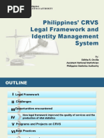 Philippines' CRVS Legal Framework and Identity Management System