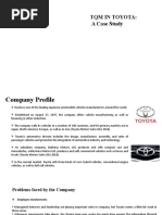 TQM Implementation in Toyota