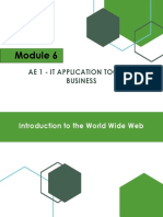 Module 6 - AE 1 Intro To World Wide Web