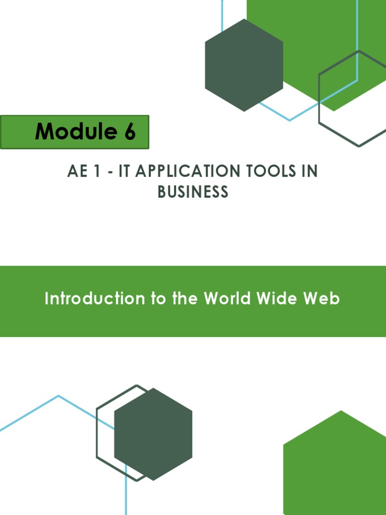 Module 6 - AE 1 Intro To World Wide Web | PDF | Instant Messaging ...