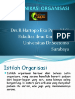 Komunikasi Organisasi: Drs.R.Hartopo Eko Putro M.Si Fakultas Ilmu Komunikasi Universitas DR - Soetomo Surabaya