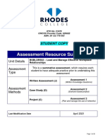 Assessment Resource Summary: Student
