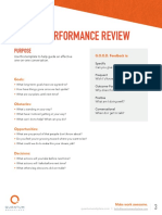 Effective Performance Review Template