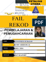 Fail Rekod: Pembelajaran & Pemudahcaraan