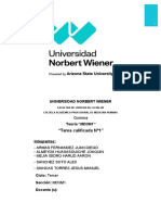 "Tarea Calificada N°1": Universidad Norbert Wiener