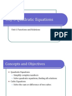 Obj. 3 Quadratic Equations (Presentation)