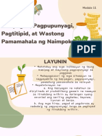 Kasipagan, Pagpupunyagi, Pagtitipid, at Wastong Pamamahala NG Naimpok