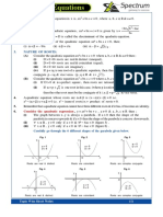 Quadratic Equation Short Notes