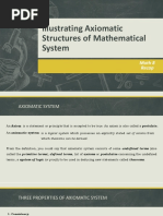 Illustrating Axiomatic Structures of Mathematical System: Math 8 Recap