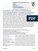 Childhood/ Pediatric Cancer: Nursing Care in Oncopediatrics With A Central Focus On Humanization