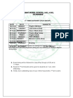 Play Group Datesheet