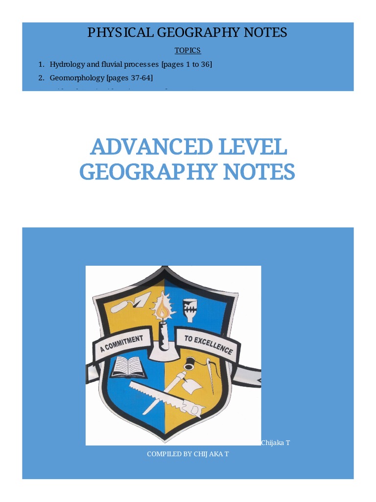A level geography notes pdf