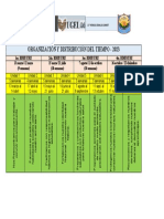 Organización Y Distribución Del Tiempo - 2023