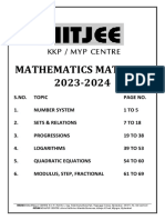 Mathematics Material 2023-2024: KKP / Myp Centre