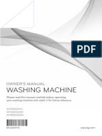 LG Washing Machine Manual WTG8532WH