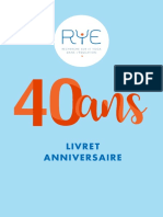 RYE 40 Ans Livret Anniversaire