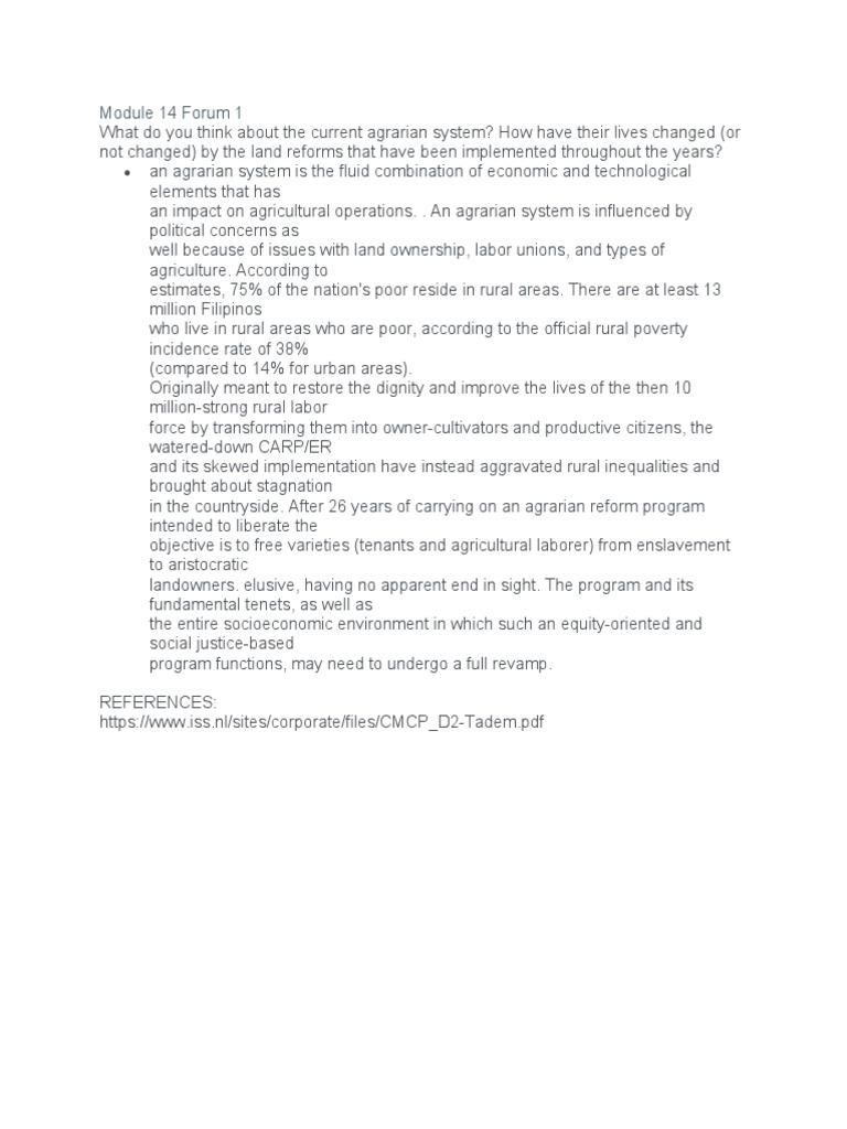 Rph Module 14 Forum 1 Pdf