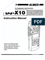 ALINCO DJ X10 User Manual