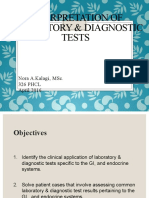 Interpretation of Laboratory & Diagnostic Tests: Gi System