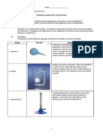 Laboratory Activity No. 1 - Common Laboratory Apparatuses