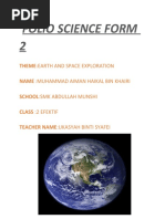 Folio Science Form