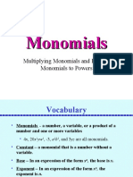 Monomials