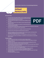 (POA) Manifesto of The United Democrats