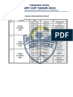 JADWAL TURNAMENT AMI CUP 2022 Tanggal 22-26 FIX