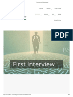 First Interview