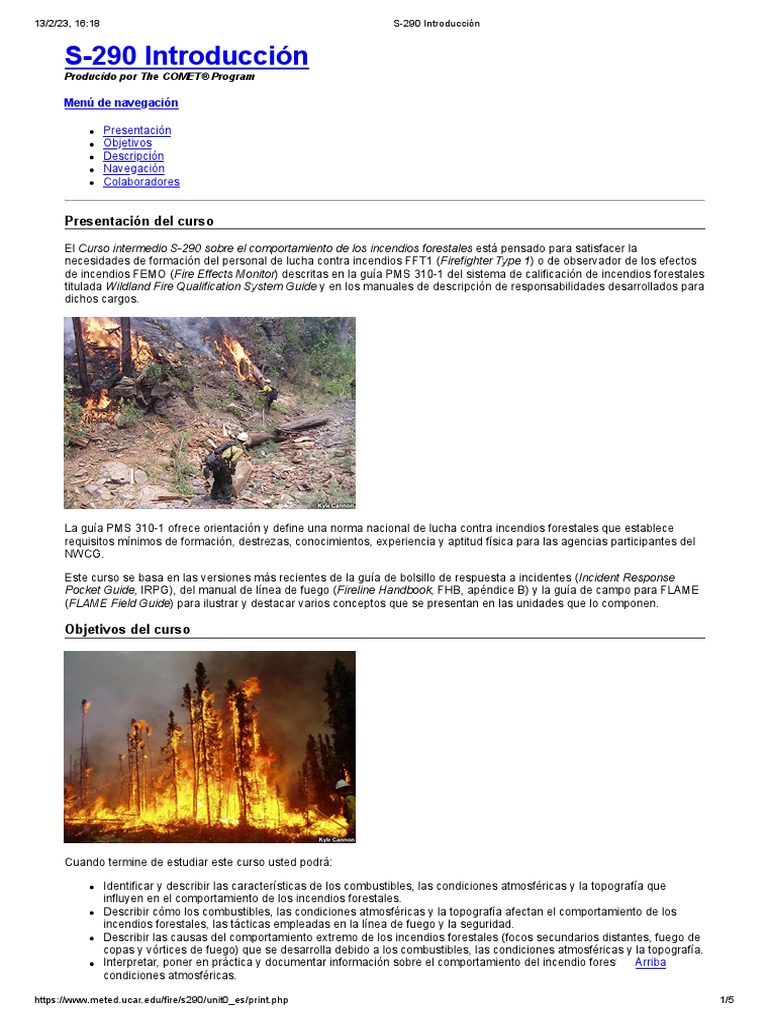 S-290 Introducción | PDF | Meteorología | Fuego fatuo