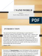 The Nano World: Lesson 4 Reporter: Beligan, Stephanie L. BSOA 3C